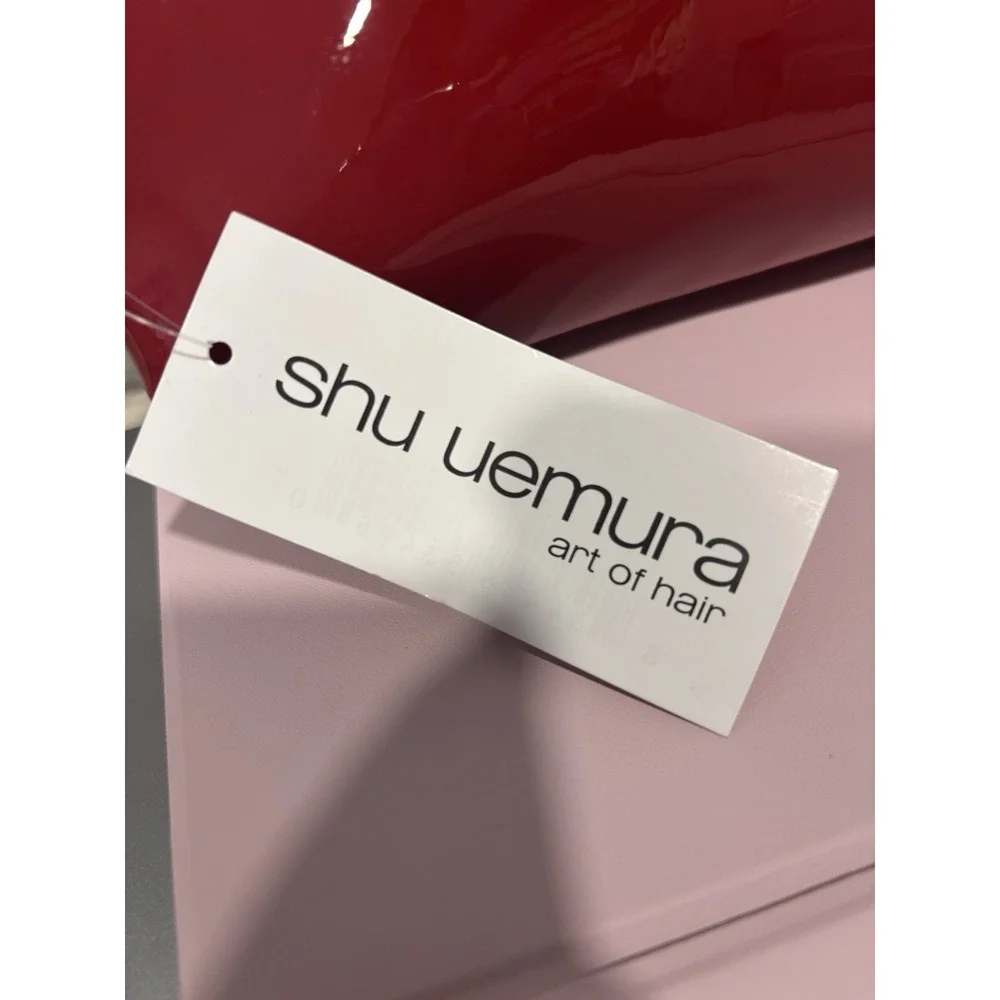 Shu Uemura Red Patent Cosmetic Makeup Bag Toiletry Pouch New With Tag